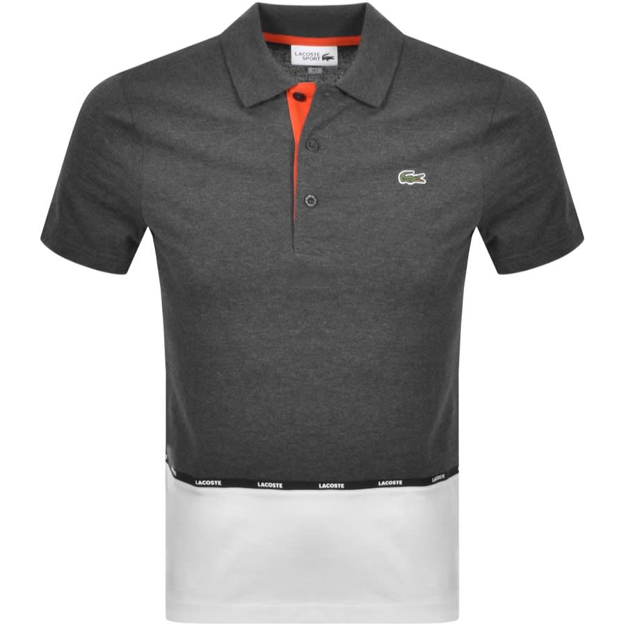 Alternative Image for ProductLacoste Sport Colourblock Polo T Shirt Grey1